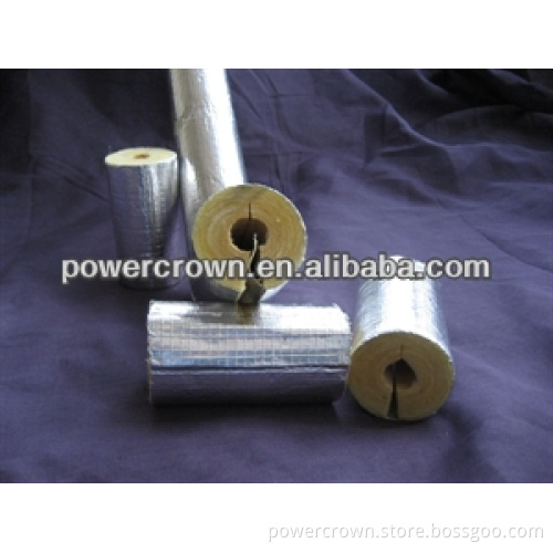 rock wool roof insulation/insulation rockwool pipe with aluminium foil facing
